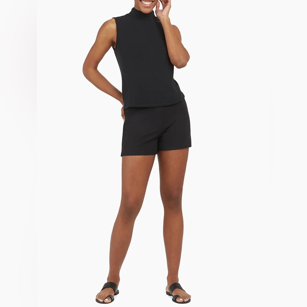 SPANX Polished Stretch Cotton Shorts